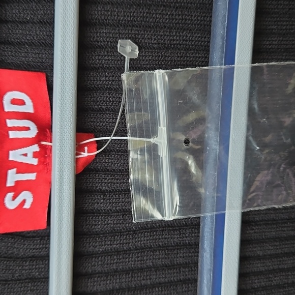 STAUD Black Long Sleeve Maxi Dress Size L Nwot - Picture 4 of 4